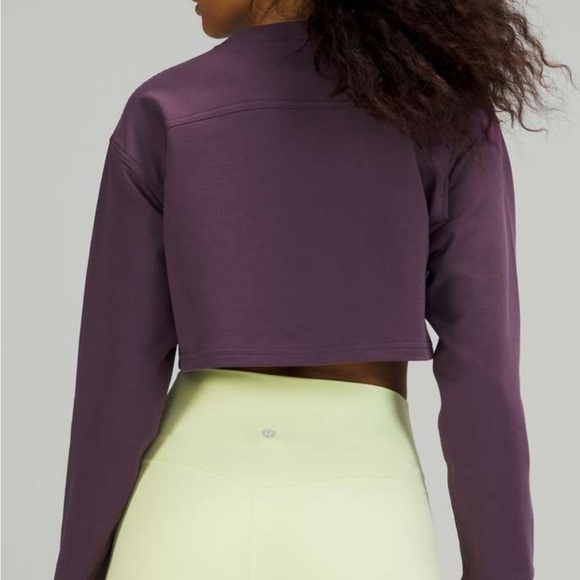 Lululemon All Yours Cropped Crew - Grape Thistle - Picture 2 of 6